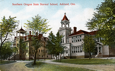 Originally a postcard of the Old Normal School